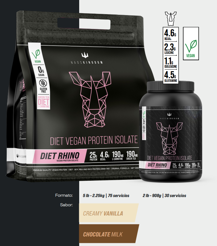 DIET RHINO Diet Vegan Protein 5 lb