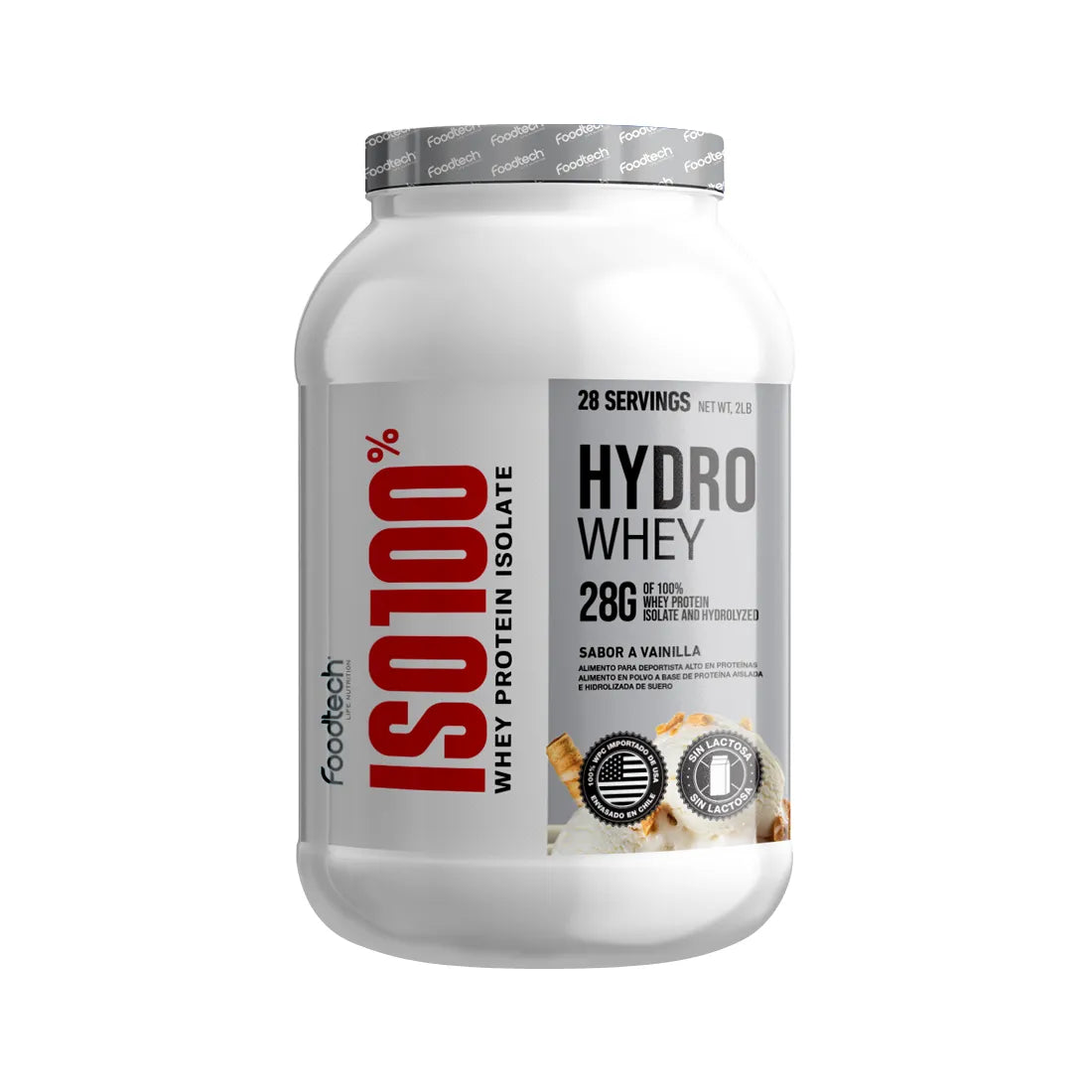 Foodtech Iso100% Hydro Whey 2lbs Cookies and cream